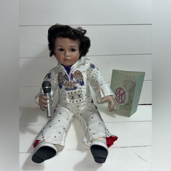 Marie Osmond’s Baby Elvis Porcelain Collectible Limited Edition Doll - Picture 2 of 13